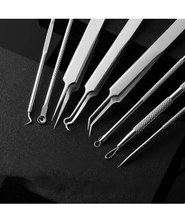 Blackening Remover Tool Kit - 5 PCS Comedo Extractor & Pimple Popper for Acne Treatment - Stainless Steel Pickel Popping Set for Face & Nose - Buy Online on GoSupps.com