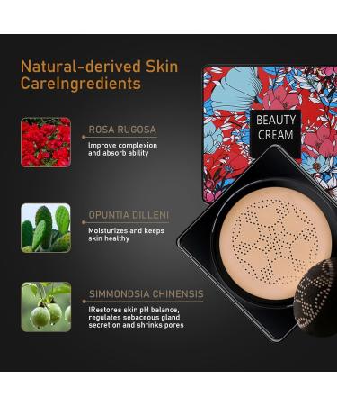  Ceboic Mushroom-shaped CC Cream foundation with air cushion long-lasting moisturizing and brightening BB cream - Buy Online on GoSupps.com