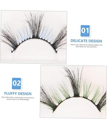 DRESSOOS 3 Pairs Eyelash Set False Lashes False Eyelashes Makeup Fake Eyelashes Fake Eyelashes for Party Colored Lashes Fake Lashes for Party Colored Fake Eyelashes Imitation Cosplay - Buy Online on GoSupps.com
