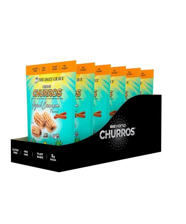The Daily Crave Beyond Churros Cinnamon 4 oz (Pack of 6) - Vegan, Dairy-Free, Soy-Free, Gluten-Free, Non-GMO, Plant-Based Protein - Buy Online on GoSupps.com