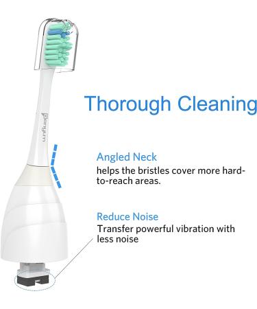 4 Pack E-Series Compatible Replacement Toothbrush Heads for Philips Sonicare Electric Toothbrush - Buy Online on GoSupps.com