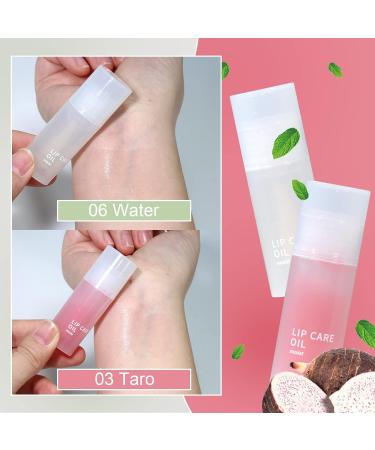 DAGEDA 2Pcs Hydrating Lip Glow Oil Set - Taro and Water | Moisturizing, Plumping, Non-sticky Lip Oil Gloss | Nourishing, Repairing, Tinted Clear Lip Gloss | Reduce Lip Lines - Buy Online on GoSupps.com