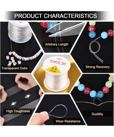 OBSEDE 0.5mm Elastic Cord Beading Thread for Jewelry Making - Round Stretch String Fibre Crafting Cord - Buy Online on GoSupps.com
