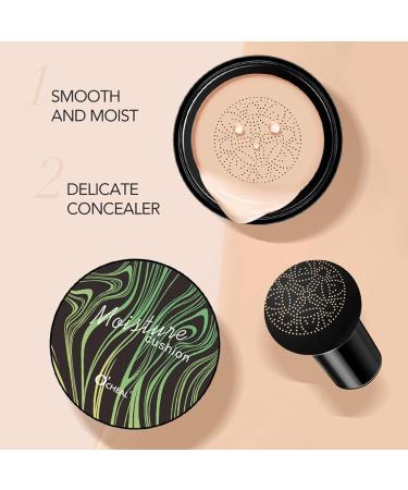 Mushroom Head Air Cushion BB Cream: Long-Lasting Concealer & Brightening CC Cream for Oil Control and Moisturizing - Buy Online on GoSupps.com