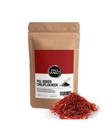 Spicy Welt Pul Biber Hot Chilli Flakes (500g) - Premium Quality Red Chilli Flakes for Seasoning, Tasty Dishes & Marinades | S