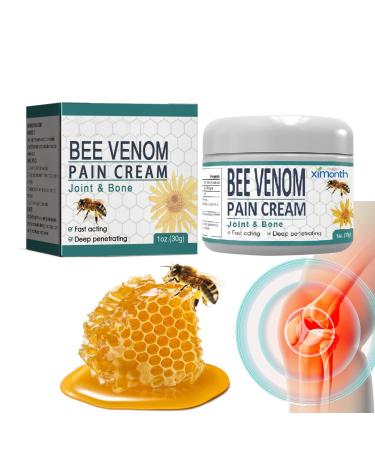 Bee Ve-nom Joint and Bone Cream Joint Pain Relief Cream Knees Pain Relief Gel Natural Formula Instant Relieves Pain Gel Joint Cream Bee ve-nom Cream for Joint Shoulder Waist Back Hand Feet Leg Muscle