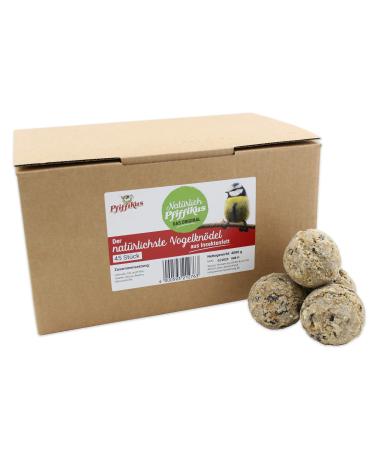 Pfiffikus of course Meisenkn del without a network-45 pieces-sustainable from insect fat-premium game bird feed for all year round feeding