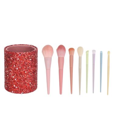MAKEUP BRUSH SET COSMETIC BRUSHES LOOSE POWDER BLUSH EYESHADOW WITH GLITTER STORAGE BOX