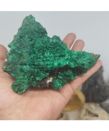 200-700g beautiful natural Yangchun malachite specimen rough gemstone crystals for decoration (Size : 400-500g)