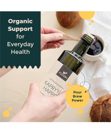  FOODIN FOODIN MCT C8 Oil 500ml Coconut Oil Ideal for Keto Diet MCT Ketones Oil to Drink 3X More Ketones (100% C8) Liquid Coconu - Buy Online on GoSupps.com