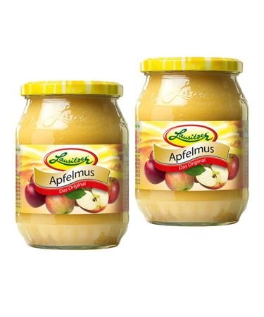 Double pack of Lausitzer apple sauce 2 x 720 ml glass
