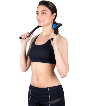 LuxFit Neck Massager - Shiatsu Deep Tissue Trigger Point Manual Self-Massage - Buy Online on GoSupps.com