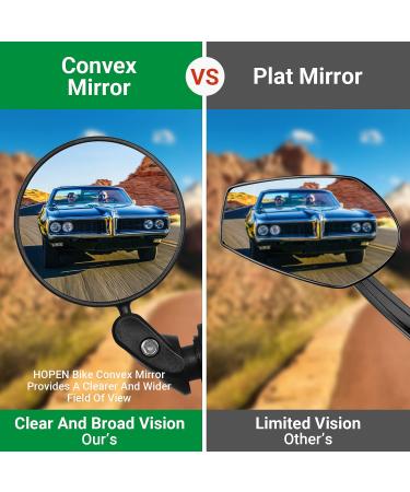 HOPENE 2023 Bike Mirrors - 360 Rotation, HD Wide View, 1 Pair - Buy Online on GoSupps.com