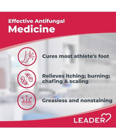 Leader Athlete's Foot Powder Spray 4.6 oz - Cools & Soothes Feet, Talc-Free - Compare to Lotrimin AF - Buy Online on GoSupps.com