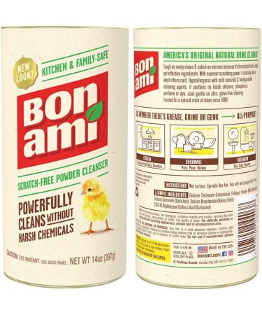 Bon Ami Powder Cleanser - All Surface Kitchen & Bathroom Cleaner, 14 oz - Removes Grime & Odors - Buy Online on GoSupps.com