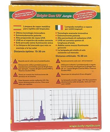 Buy Lucky Reptile Bright Sun UV Jungle 35W Lamp for Tropical Reptiles - E27 Cap UV & Heat Daylight Spectrum - International Shipping - Buy Online on GoSupps.com