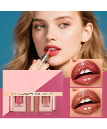  Penlimly Lip Gloss Set for Women | Pencil Set and Lipstick Matte Water Resistant - 6 Piece Set Beauty Products for Girls and Women Daily Party Travel Holiday - Buy Online on GoSupps.com