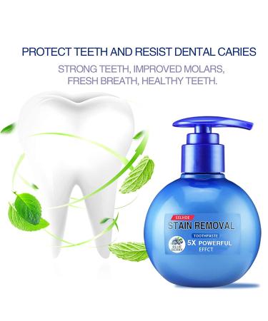 FREEORR 2Pcs Stain Removal Gel Toothpaste - Fresh Breath, Fight Bleeding Gums, Durable Pump Design - Buy Online on GoSupps.com