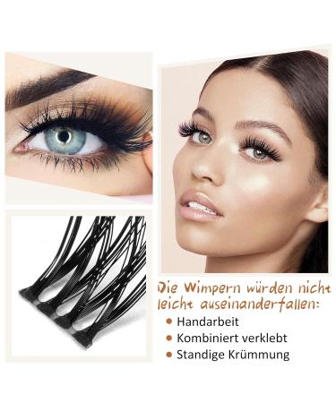 DIY Individual Eyelashes - 72 PCs Reusable Wispy Fluffy Extensions for Beginners (B25 D-12mm) - International Shipping - Buy Online on GoSupps.com