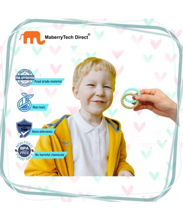 Sensory Bracelets 15 Pack - BPA Free Fidget Bracelet for Kids 5-8 8-12 with Autism, ADHD, Anxiety - Stretchy Coil Chew Bracelet - Sensory Chew Toys for Boys and Girls - Buy Online on GoSupps.com