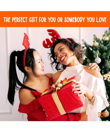CraftStarter Crochet Kit for Beginners - Yarn, Wooden Crochet Hook, Instructions - Make a Real Scarf - Perfect Gift (Yellow) - Buy Online on GoSupps.com