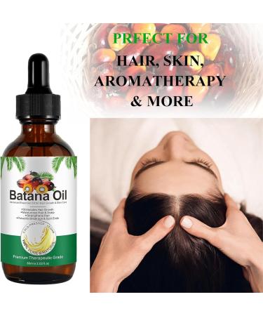 FunnAura Batana Oil for Hair Growth Set 60ml Natural Hair Oil Organic with Micro Growth Roller - Buy Online on GoSupps.com