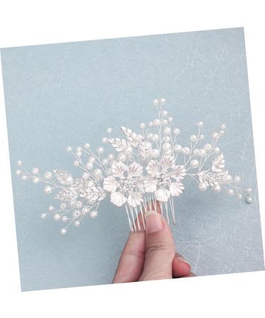 FRCOLOR Hair Comb Made of Crystal Pearl Hair Comb with Floral Pattern Wedding Hair Comb Flower Hair Accessories Rhinestone Headpiece Wedding Tiara Diamond Headpiece Bridal - Buy Online on GoSupps.com