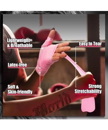 Upgraded 6 Pack Multi Color Pre Wrap Athletic Tape - Perfect for Hair & Sports | Pink Black Blue Purple Green Yellow - Buy Online on GoSupps.com