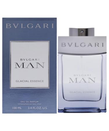 Man Glacial Essence by Bvlgari for Men - 3.4 oz EDP Spray Woody Fougere 3.4 Fl Oz (Pack of 1)