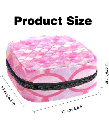 Shop Women's Pink Mermaid Scales Tampon Storage Bags | Functional & Stylish Zip Pockets - Buy Online on GoSupps.com