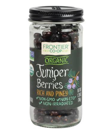 Frontier Co-op Juniper Berries Whole Certified Organic 1.28 oz. bottle - ( 2 Pack )