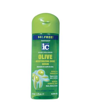Fantasia IC Salon Hair Polisher Olive Moisturizing Shine Serum 6oz HP-3025