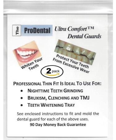 2 Pack USA-Made Mouth Guard for Grinding Teeth | Slim Anti-Grinding Night Guard - Whitening Dental Guard | Stops Bruxism, Teeth Clenching | BPA-Free - Buy Online on GoSupps.com