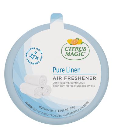 Citrus Magic, Pure Linen, Odor Absorbing Solid Air Freshener, 8-Ounce, Pack of 1 Citrus Pack of 1