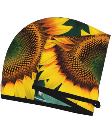 Sunflower Coral Velvet Dry Hair Cap - Anti-Frizz Curly Hair Drying with Buttons - Perfect for Long & Thick Hair - Buy Online on GoSupps.com