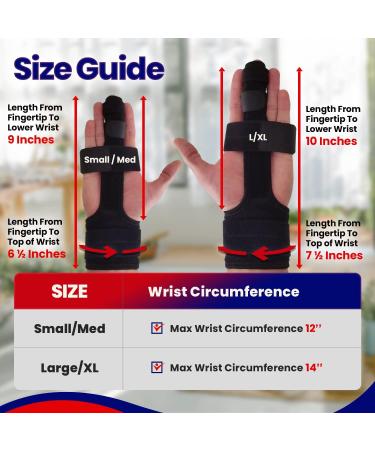 Trigger Finger Splint Finger Brace - Comfortable Adjustable Aluminium Straightener for Broken, Mallet, or Arthritic Joints - Fits All Fingers (Large) - Pack of 1 - Buy Online on GoSupps.com
