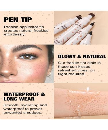  Dtaigou 3.6ml Dual-Ended Freckle Pen - Long-Lasting Waterproof and Smear-Free | For Everyday Use Parties Festivals Concerts and Costume Parties - Buy Online on GoSupps.com