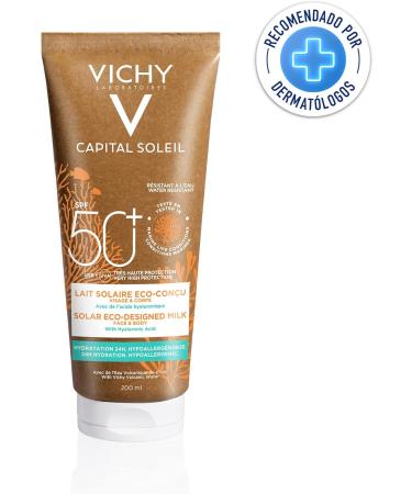 Vichy Capital Soleil Moisturising Sun Milk SPF 50+ - 200ml | Buy Sunscreen Online - Fast International Shipping - Buy Online on GoSupps.com