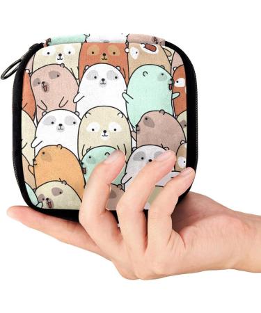 GIAPB Period Bag Sanitary Napkin Storage Pad Holder - Animal Bear Color1132 - Buy Online on GoSupps.com