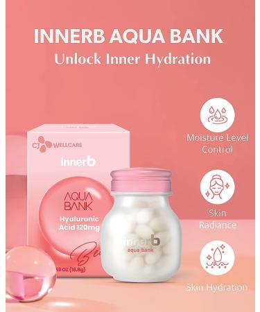 CJ Wellcare Innerb Aqua Bank - 28 Servings for Inner Hydration and Skin Elasticity with Hyaluronic Acid - Buy Online on GoSupps.com