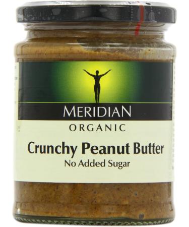 Meridian Organic Crunchy Peanut Butter 280g - Buy Online on GoSupps.com
