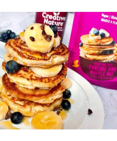 Creative Nature Gluten Free Pancake & Waffle Mix - 266g | Vegan & Free from Allergens - Buy Online on GoSupps.com