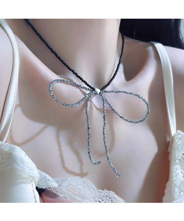Shop Oralgos Delicate Heart Crystal Choker Necklaces | Large Loop & Aesthetic Pearls for Women & Girls - Buy Online on GoSupps.com
