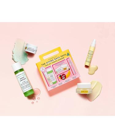 Farmacy Skincare Gift Set: Giving Back Pack - 4 Piece Set | 20 Meals Donated with Every Kit Sold - Buy Online on GoSupps.com