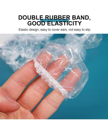 Nitaiun 300 Pcs Transparent Disposable Ear Protectors - Waterproof Ear Covers for Hair Coloring & Showers | Hair Salon Essential - Buy Online on GoSupps.com
