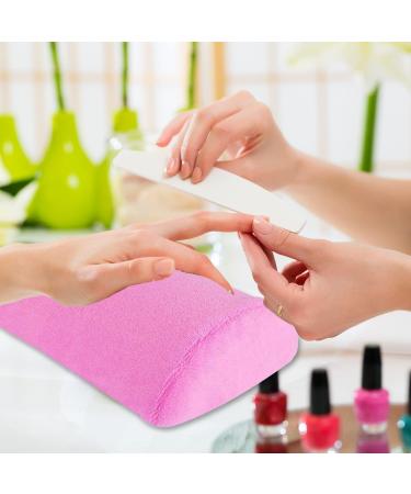 XNHIU Nail Cushion Pink Soft Hand Cushion Nail Art Hand Pillow Hand Cushion Arm Rest for Nail Art Manicure (Pink) - Buy Online on GoSupps.com