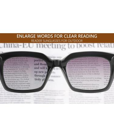 FEISEDY Reader Sunglasses B2895 - Tinted Reading Glasses for Women & Men | Square Leopard Frame & Gradual Tea Lens 2.5x - International Shipping Available - Buy Online on GoSupps.com