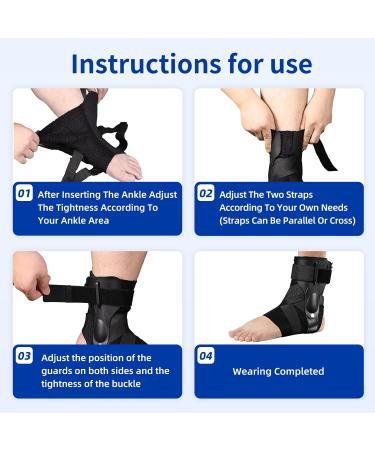 Ankle Brace for Sprained Ankle | Support & Stabilizers for Volleyball & Basketball | X-Large Foot Support for Men & Women - Buy Online on GoSupps.com