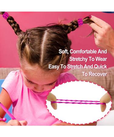 Hanyousheng 100 Pcs Multicolor Hair Ties for Baby Girls - Elastic Ponytail Holders & Hair Accessories - Buy Online on GoSupps.com