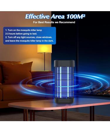 EUQQU 22W Mosquito Trap - Effective Insect Killer for Indoor & Outdoor Use | UV Light Electric Fly Trap for Bedroom Kitchen Garden Patio - Non-Toxic & Covers 100  - Buy Online on GoSupps.com